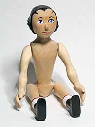 sitting nude